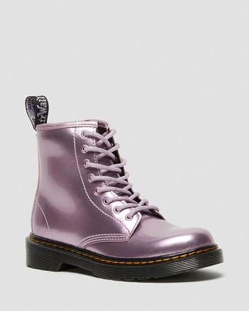 Botas con Cordones Dr Martens Junior 1460 Metallic Niños Rosas | MX 141WNB